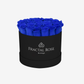 Blue Preserved rose in round box - Deluxe Round Box collection - Luxury eternal roses