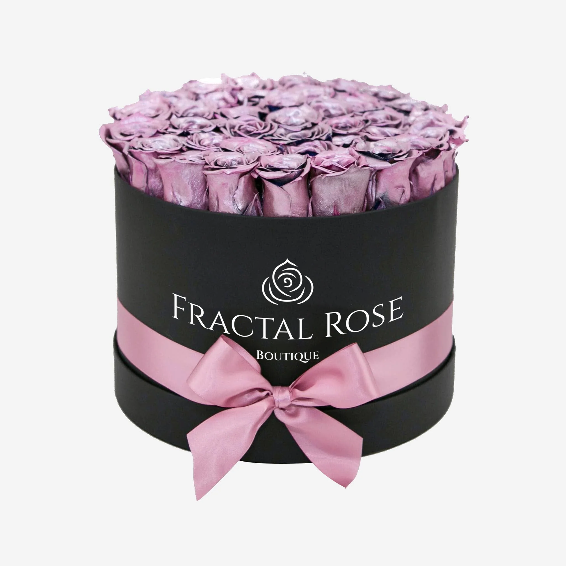 Grand Deluxe Round Box - Luxury Preserved Red Roses - Exquisite Arrangement - Timeless Beauty - Elegant Gift - Fractal Rose Collection