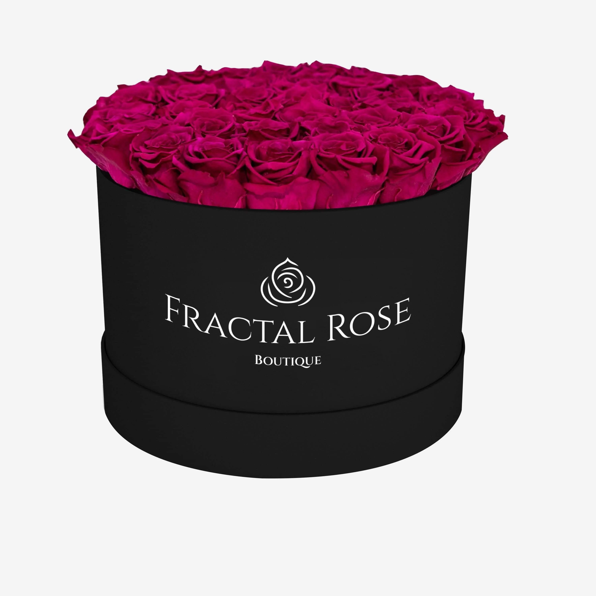 Grand Deluxe Round Box - Luxury Preserved Red Roses - Exquisite Arrangement - Timeless Beauty - Elegant Gift - Fractal Rose Collection