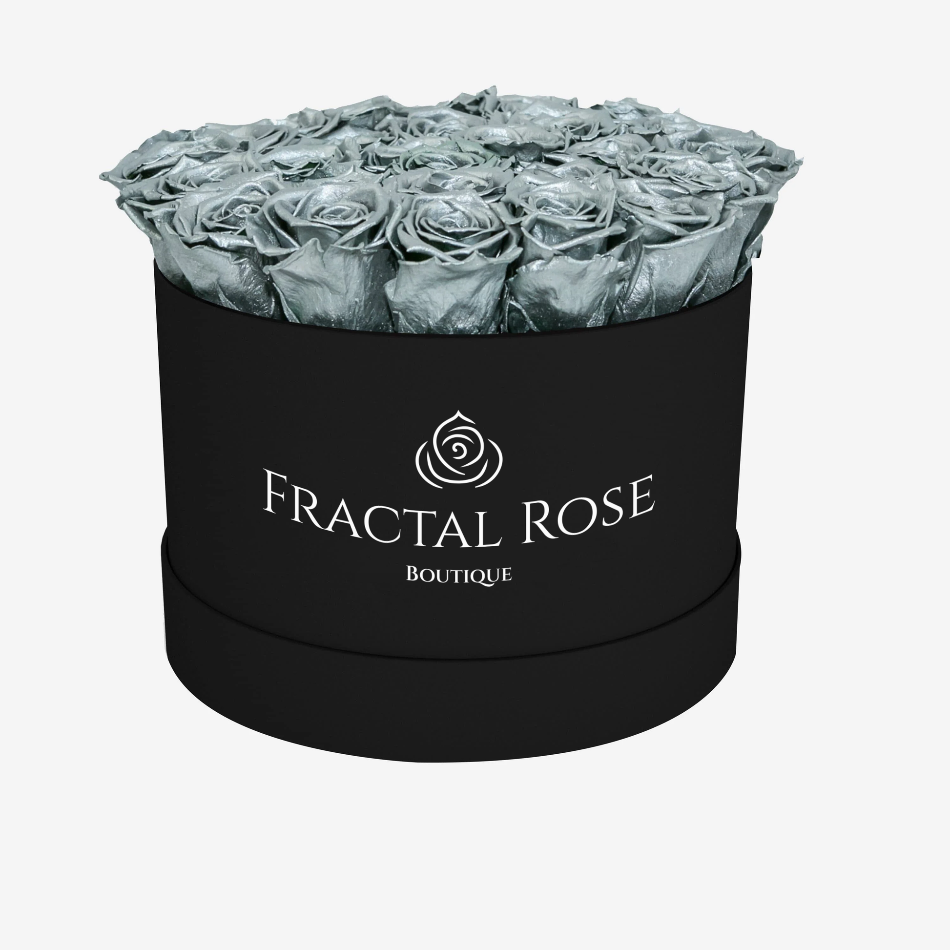 Grand Deluxe Round Box - Luxury Preserved Red Roses - Exquisite Arrangement - Timeless Beauty - Elegant Gift - Fractal Rose Collection