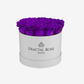 Purple Preserved roses in round box - Deluxe Round Box collection - Luxury eternal roses