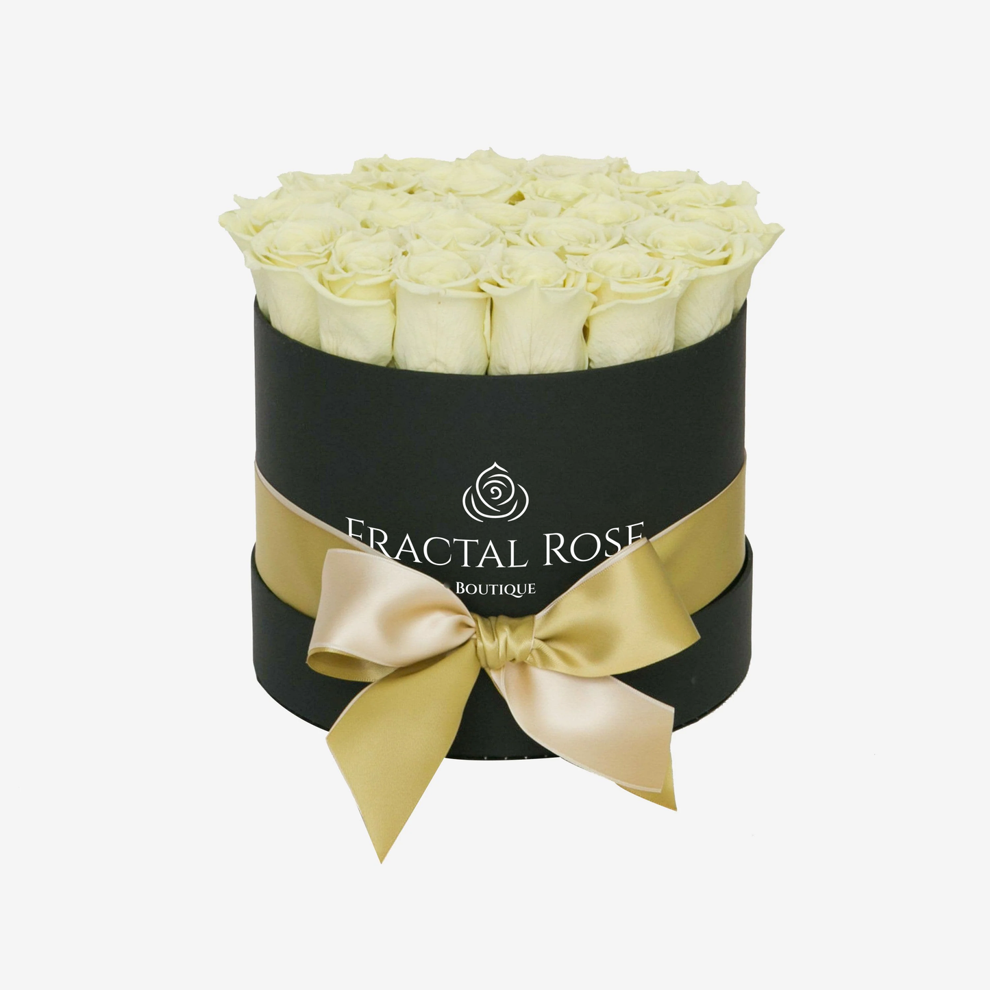 Yellow Preserved rose in round box - Deluxe Round Box collection - Luxury eternal roses