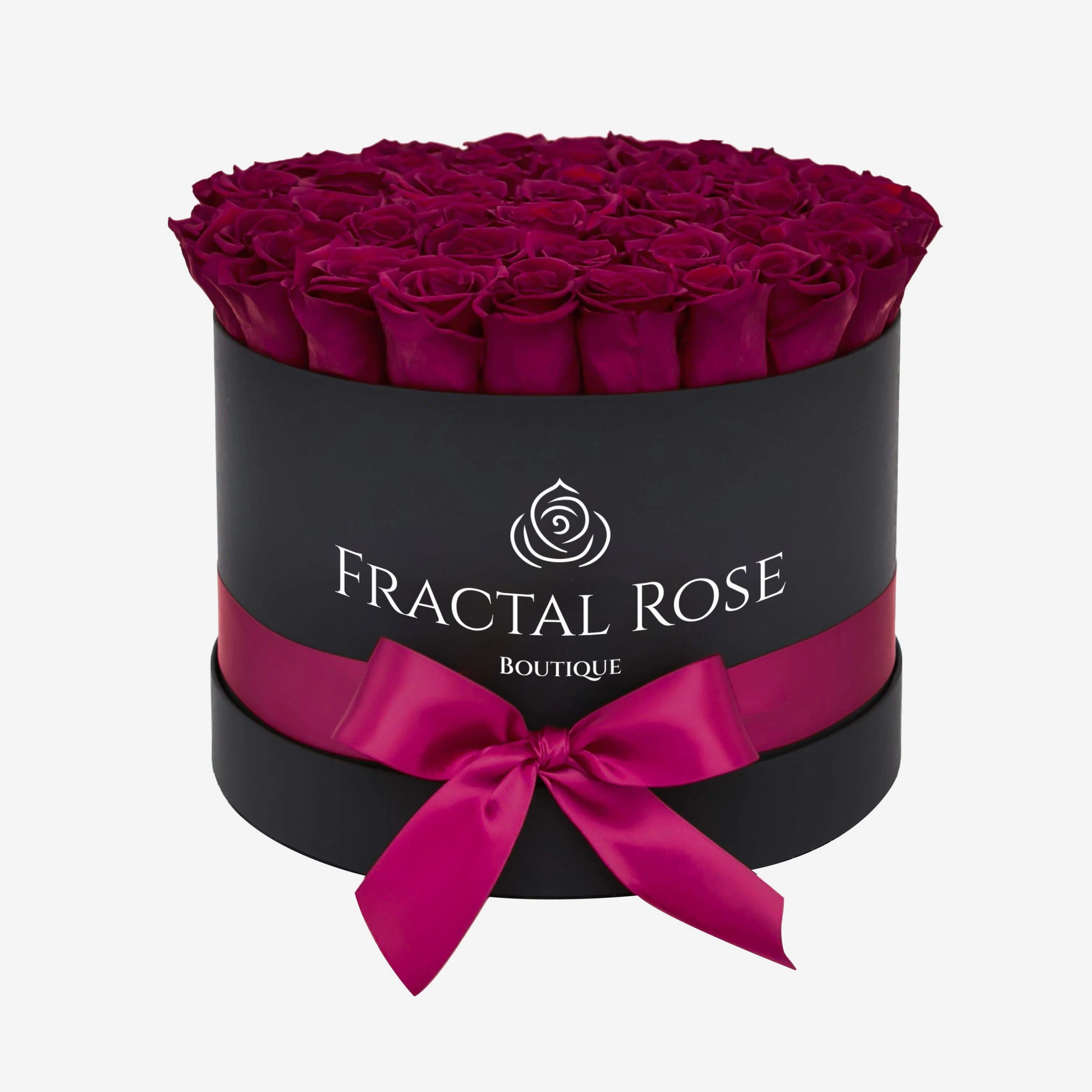 Grand Deluxe Round Box - Luxury Preserved Red Roses - Exquisite Arrangement - Timeless Beauty - Elegant Gift - Fractal Rose Collection