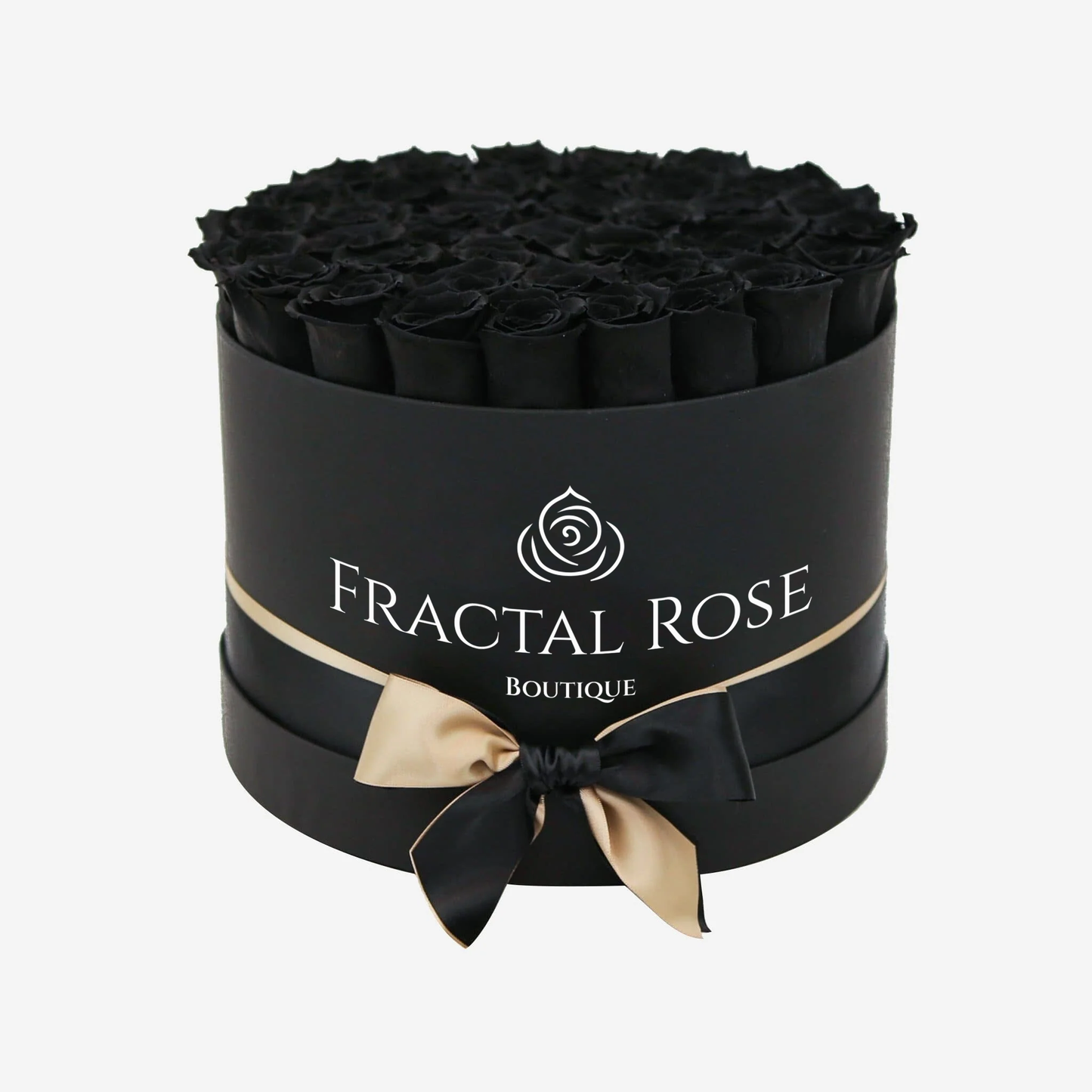 Grand Deluxe Round Box - Luxury Preserved Red Roses - Exquisite Arrangement - Timeless Beauty - Elegant Gift - Fractal Rose Collection