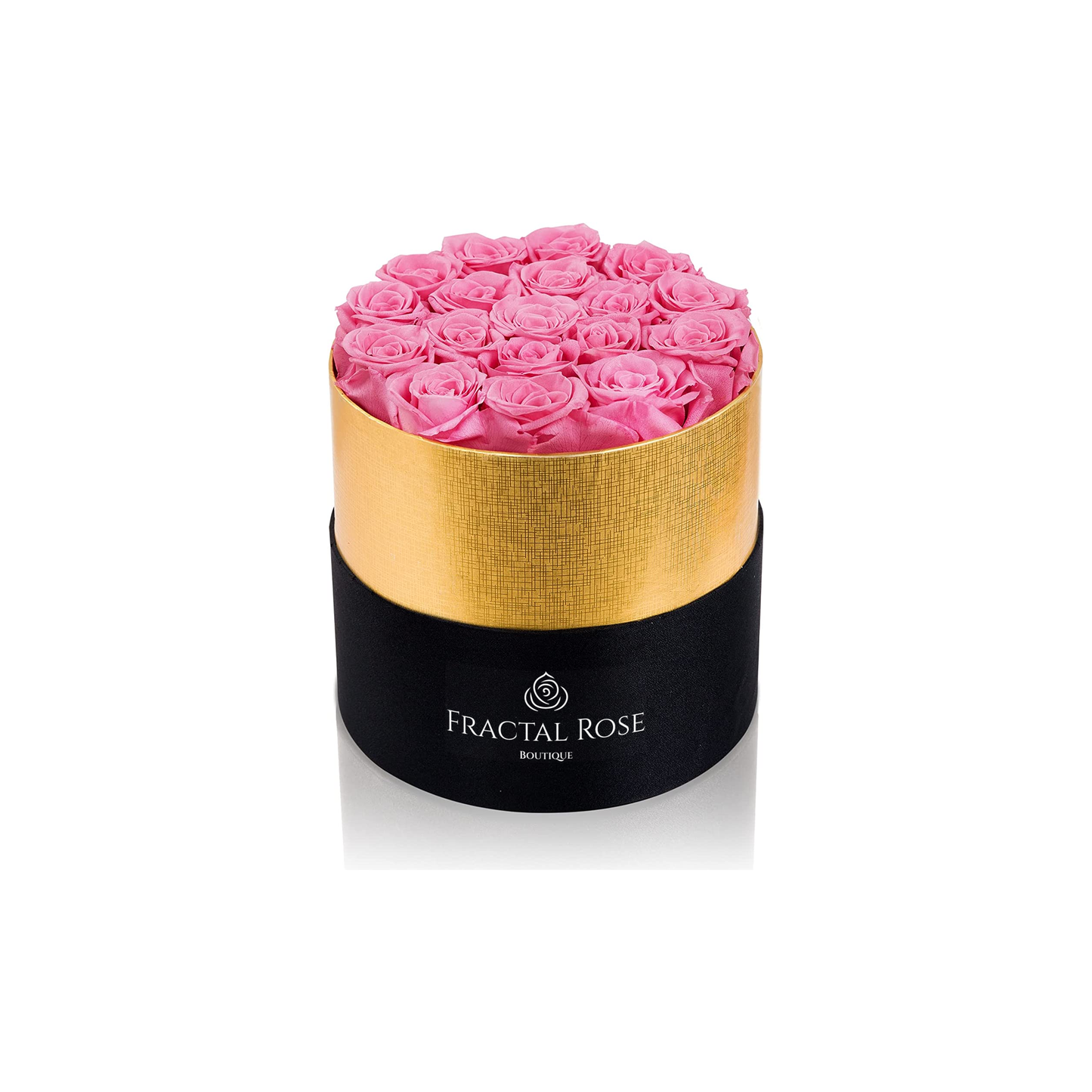 Shop Preserved Roses for Sale - Luxury Eternal Roses - Fractal Rose Collection - Gold Edge Box - Exquisite Floral Arrangements