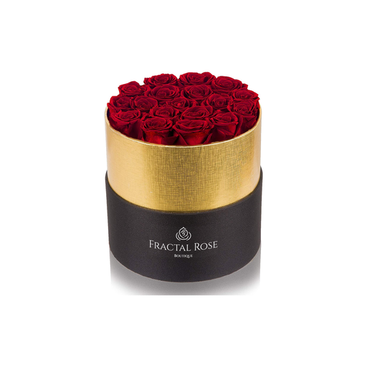 Shop Preserved Roses for Sale - Luxury Eternal Roses - Fractal Rose Collection - Gold Edge Box - Exquisite Floral Arrangements