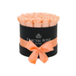 Orange Preserved roses in round box - Deluxe Round Box collection - Luxury eternal roses