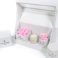 Fractal Rose Bundle - Le Mini Rounds and Squares - Charming Candle - Elegant Gift Box - Luxury Preserved Roses - Stylish and Refined Collection