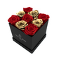 Luxury Preserved Roses - Fractal Box - Square Arrangement - Nine Roses - Exquisite Gift - Lasting Elegance - Fractal Rose Collection