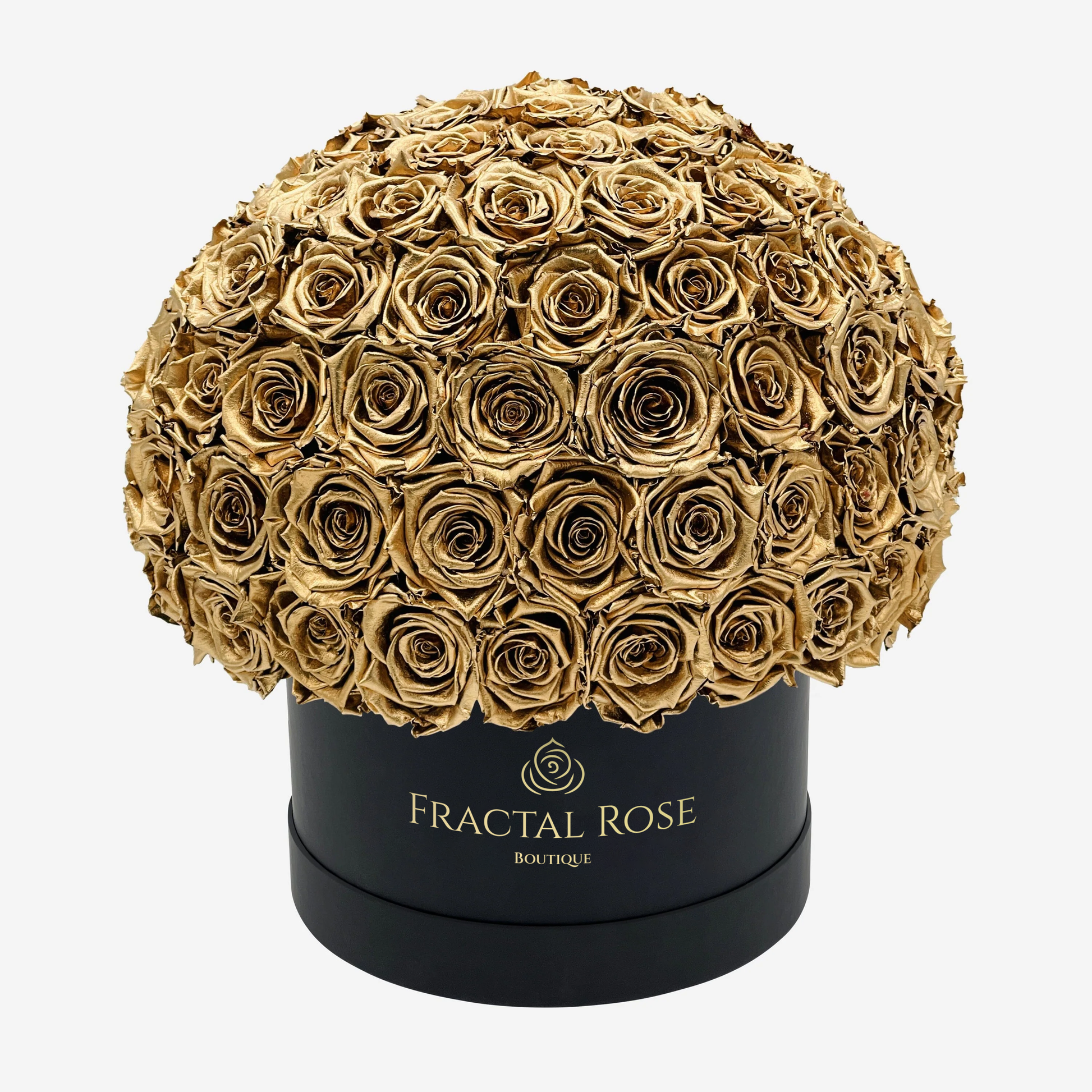 Le Majestic Supreme - Luxury Preserved Roses - Circular Box - 88-92 Eternal Roses - Elegance and Grandeur - Opulent Floral Arrangement - Fractal Rose Collection