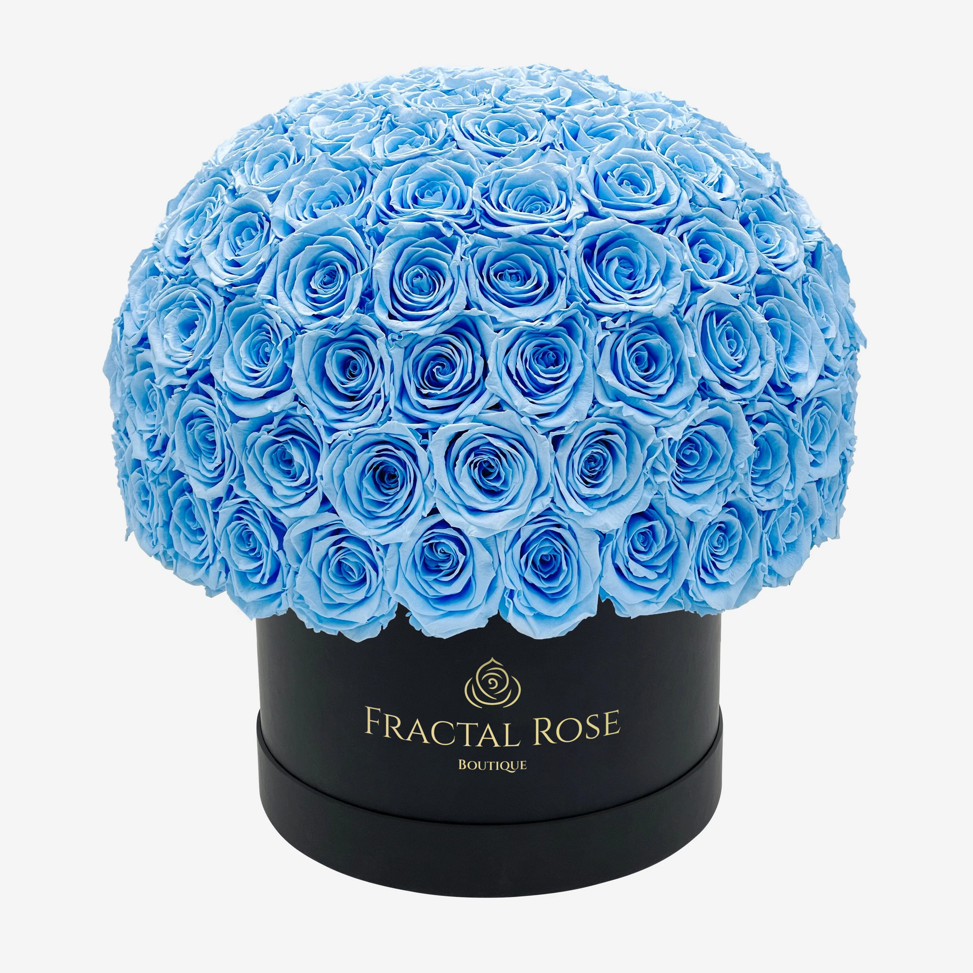 Le Majestic Supreme - Luxury Preserved Roses - Circular Box - 88-92 Eternal Roses - Elegance and Grandeur - Opulent Floral Arrangement - Fractal Rose Collection