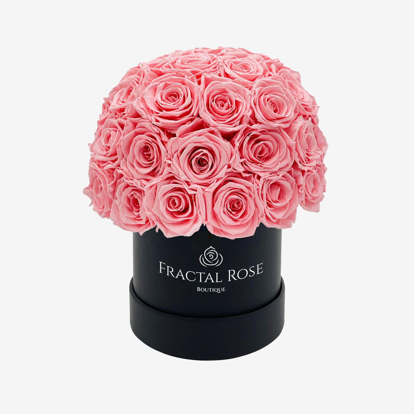 Le Majestic - Luxury Preserved Roses - Circular Box - 20-25 Roses - Elegance and Grandeur - Opulent Floral Arrangement - Fractal Rose Collection