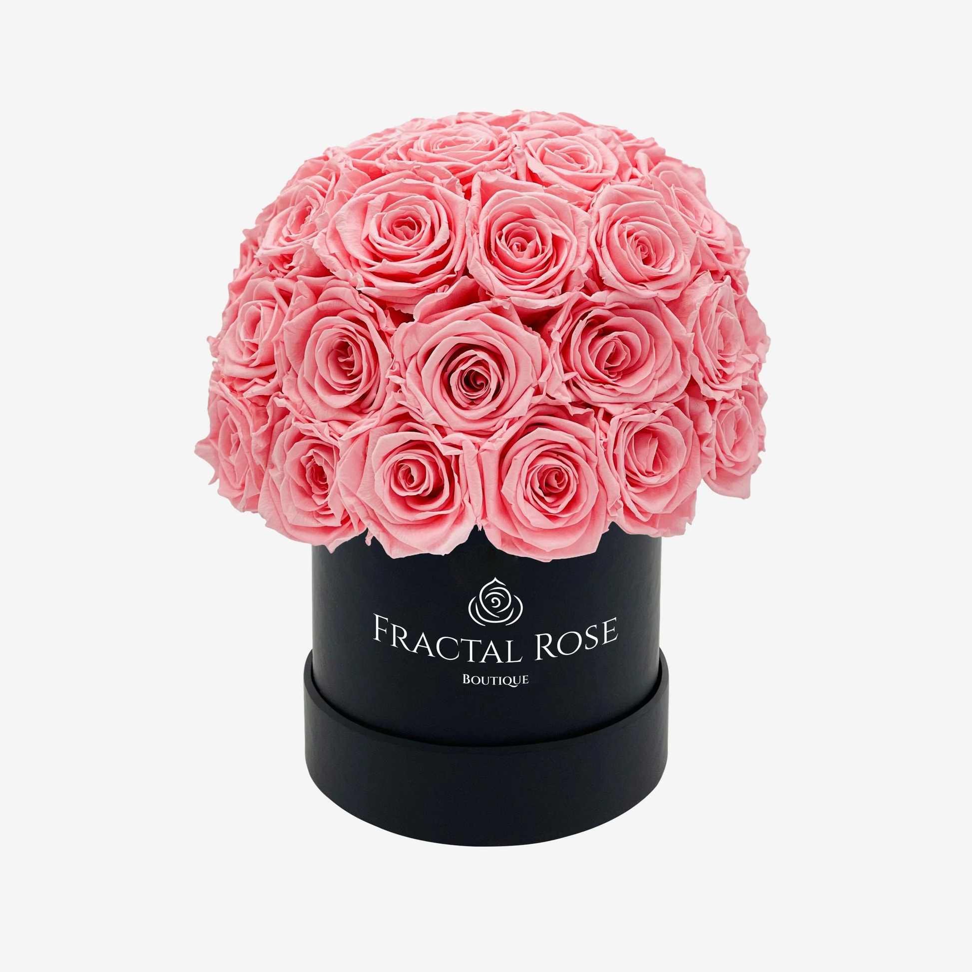 Le Majestic - Luxury Preserved Roses - Circular Box - 20-25 Roses - Elegance and Grandeur - Opulent Floral Arrangement - Fractal Rose Collection