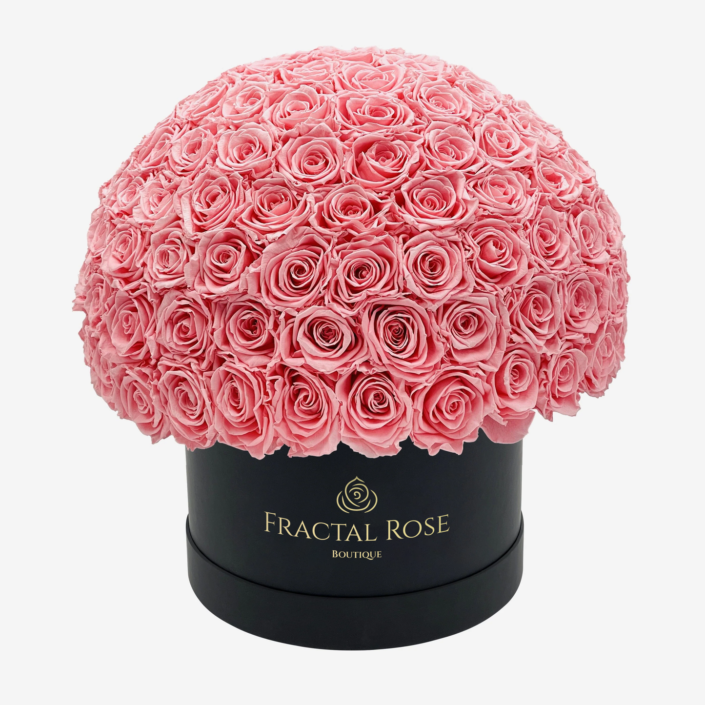 Le Majestic Supreme - Luxury Preserved Roses - Circular Box - 88-92 Roses - Elegance and Grandeur - Opulent Floral Arrangement - Fractal Rose Collection