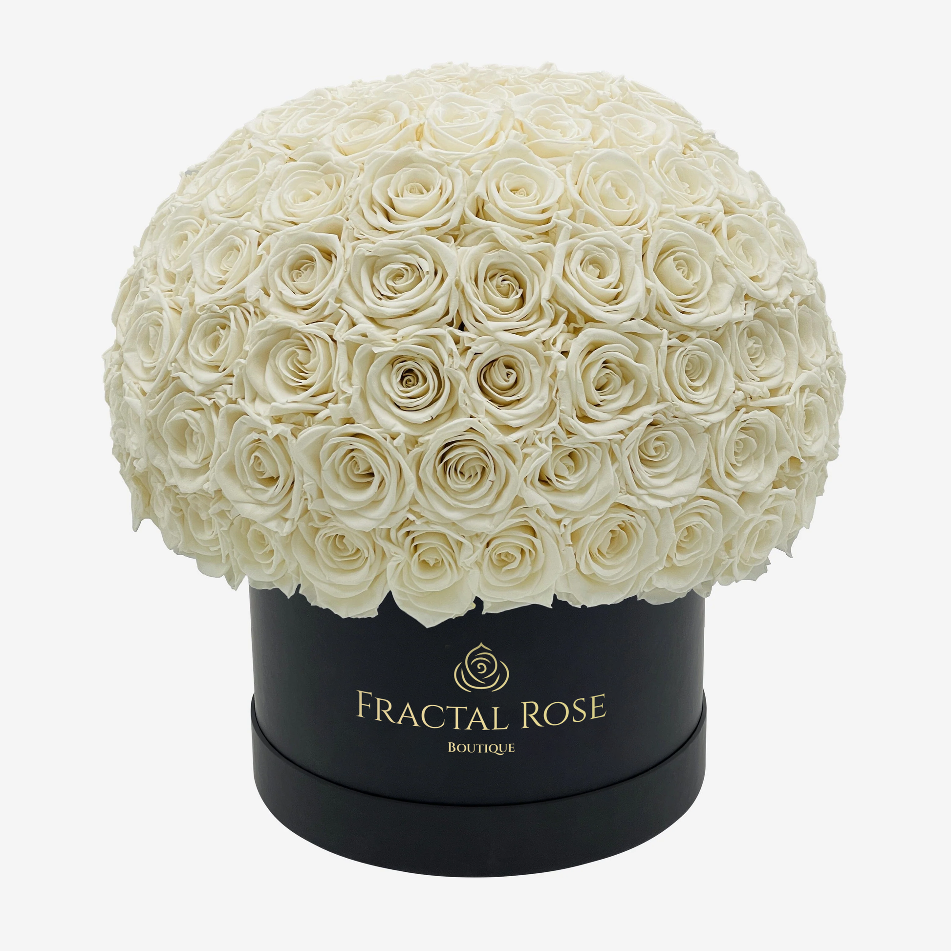 Le Majestic Supreme - Luxury Preserved Roses - Circular Box - 88-92 Eternal Roses - Elegance and Grandeur - Opulent Floral Arrangement - Fractal Rose Collection