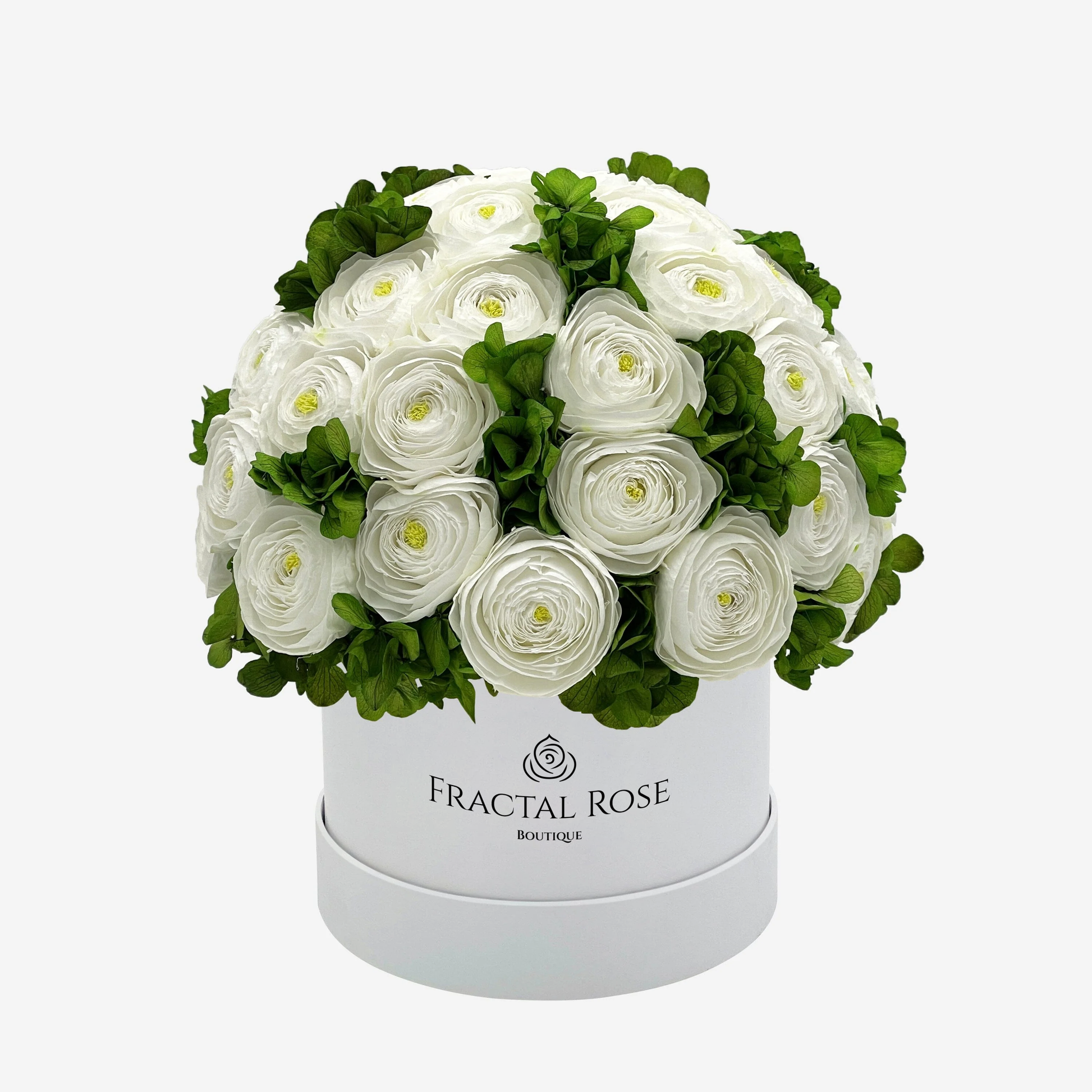 Le Majestic Grand - Luxury Preserved Roses - Circular Box - 50 Eternal Roses - Elegance and Grandeur - Opulent Floral Arrangement - Fractal Rose Collection